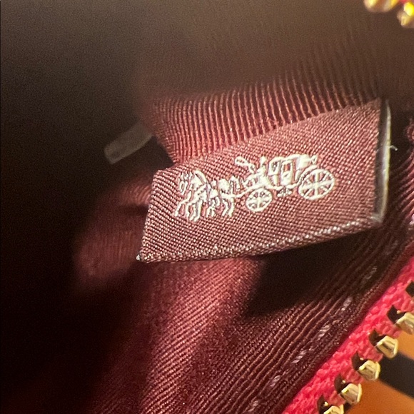 Coach Double Zip Wallet With Vintage Daisy Script Print - Picture 9 of 12